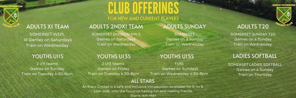 North Petherton CC banner