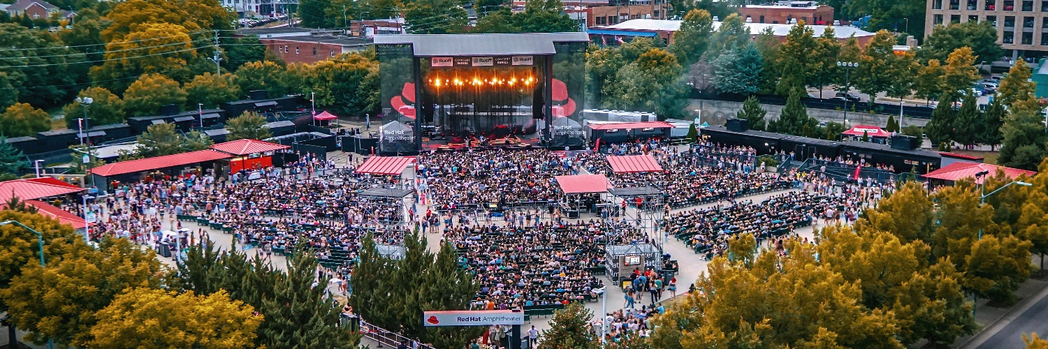 Red Hat Amphitheater banner