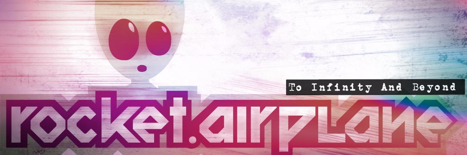Rocket Airplane banner