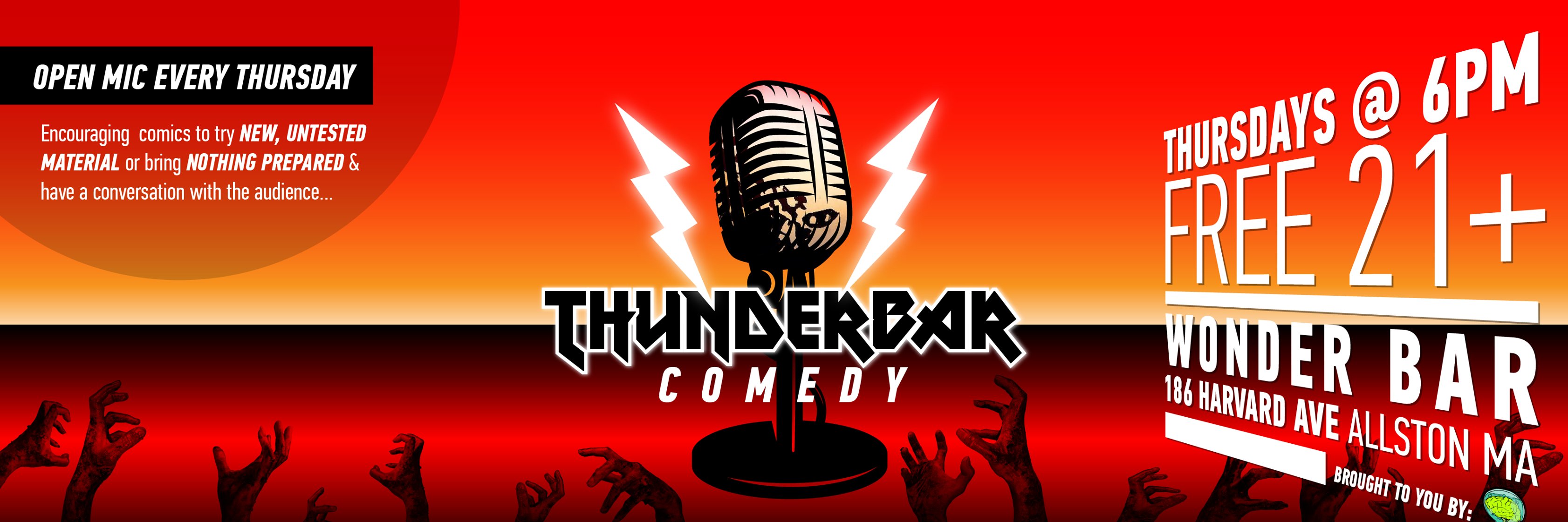 Thunderbar Comedy! banner