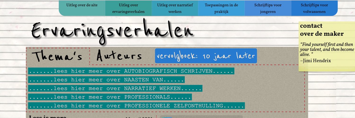 Ervaringsverhalen.nl banner