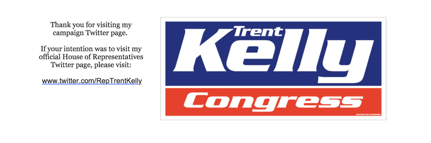 Trent Kelly banner