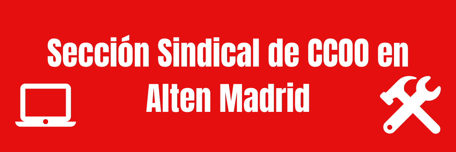 Sección Sindial de CCOO en Alten Madrid banner