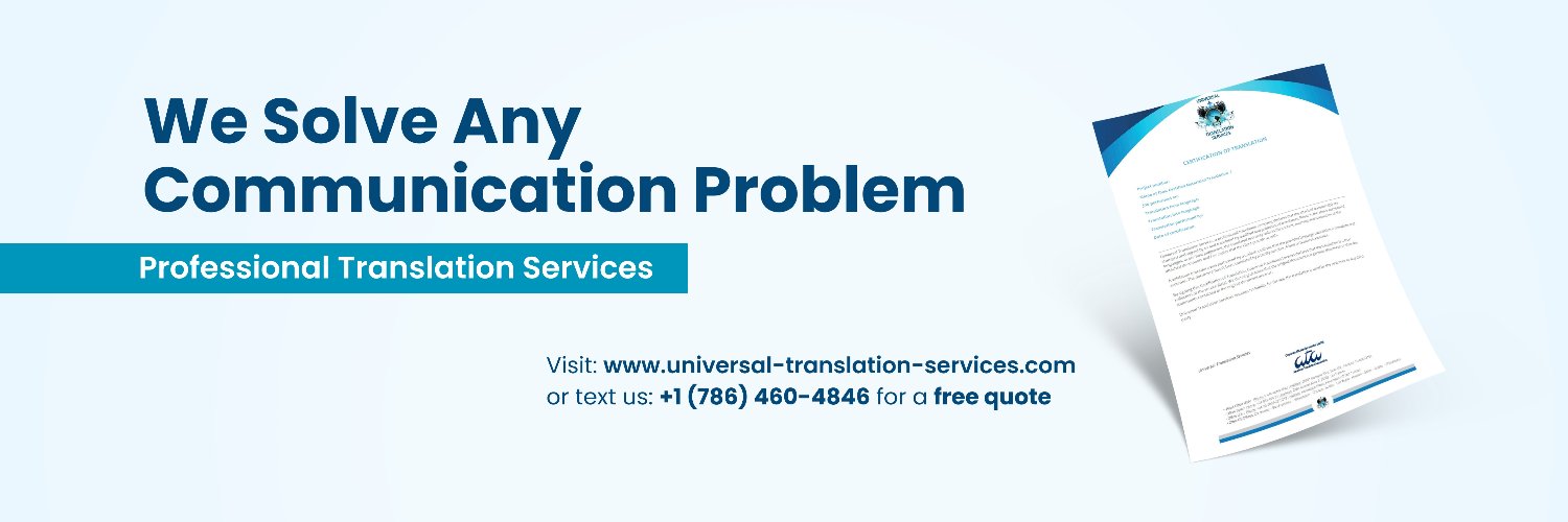 UnivTranslation's profile banner image