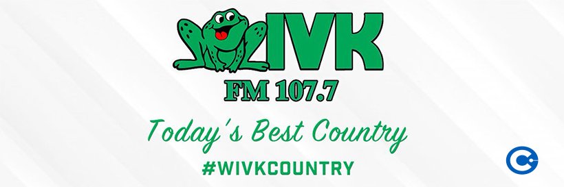 WIVK 107.7 banner