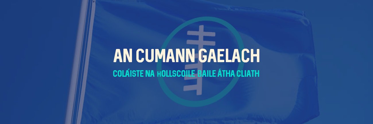 An Cumann Gaelach UCD banner