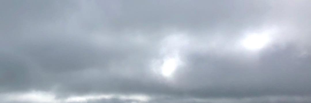 foggy sunset banner