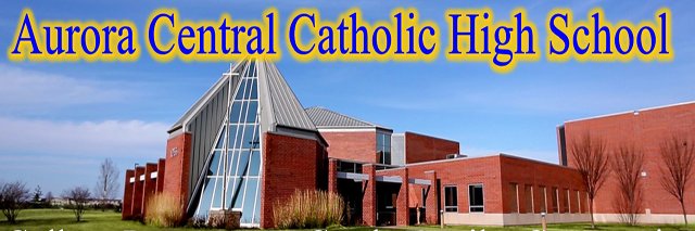 Aurora Central Catholic High School banner
