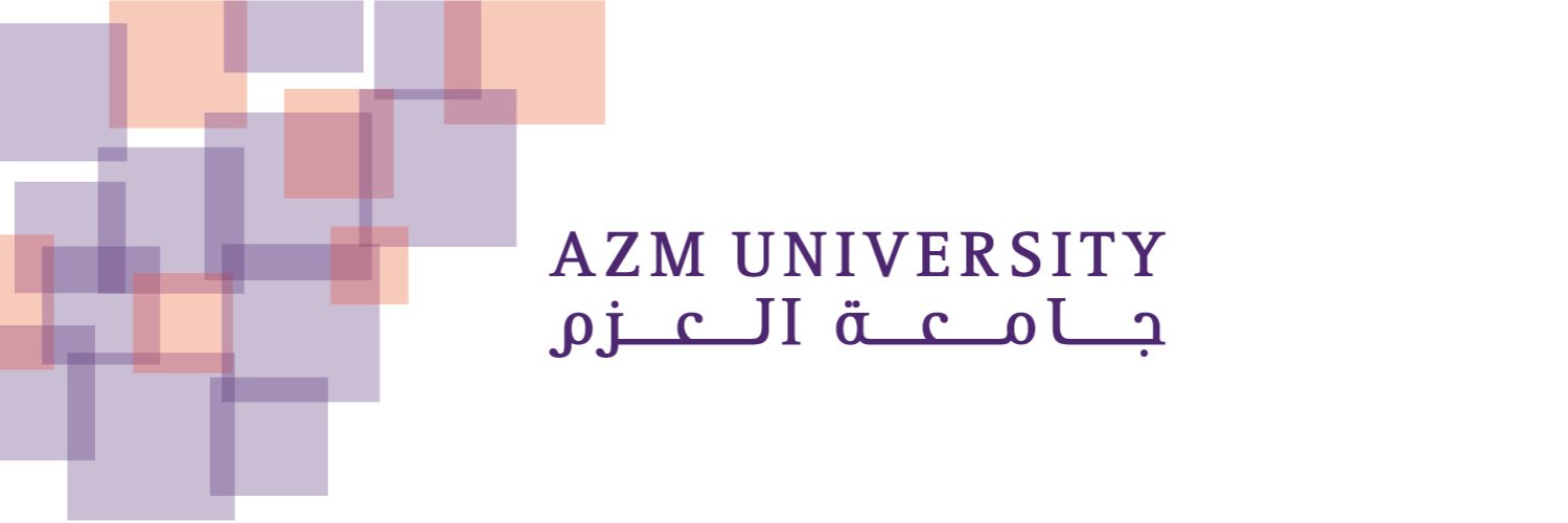 Azm University banner