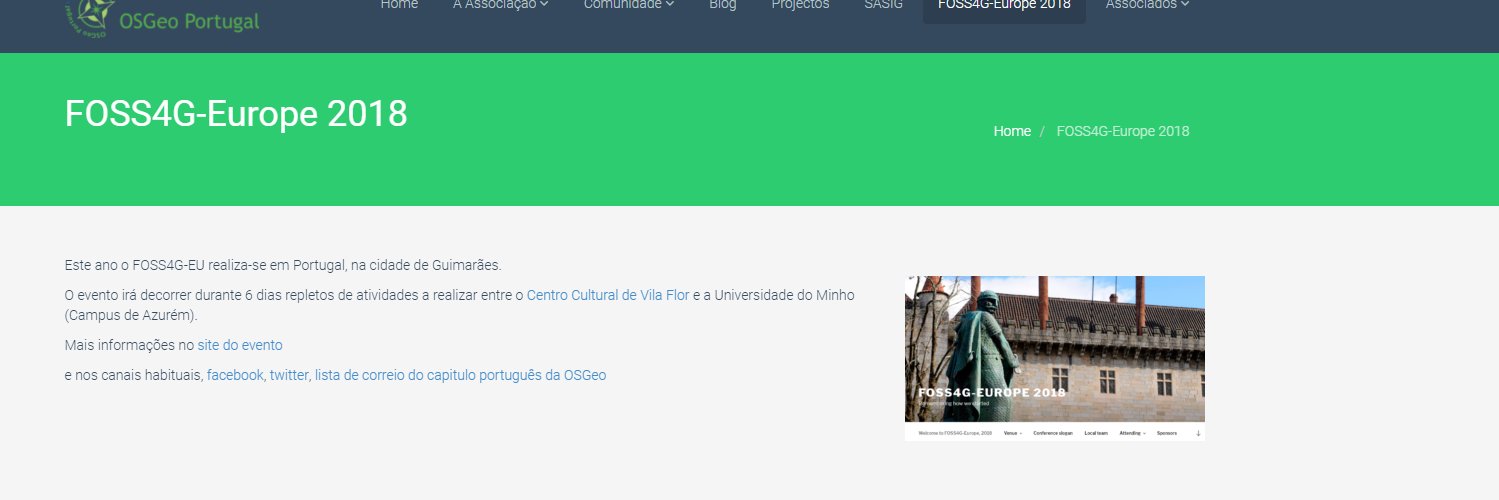 OSGeoPT's profile banner image