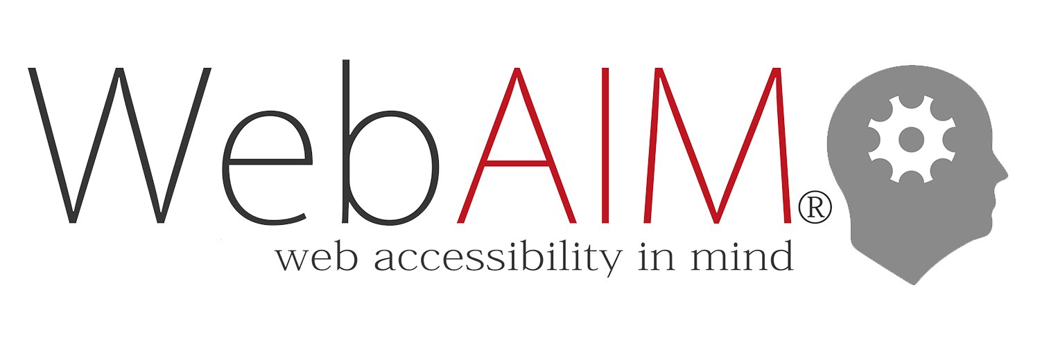 WebAIM banner