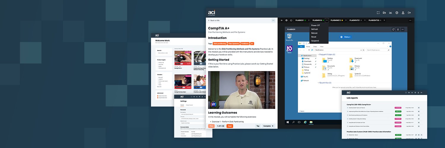 Practice Labs, from ACI Learning banner