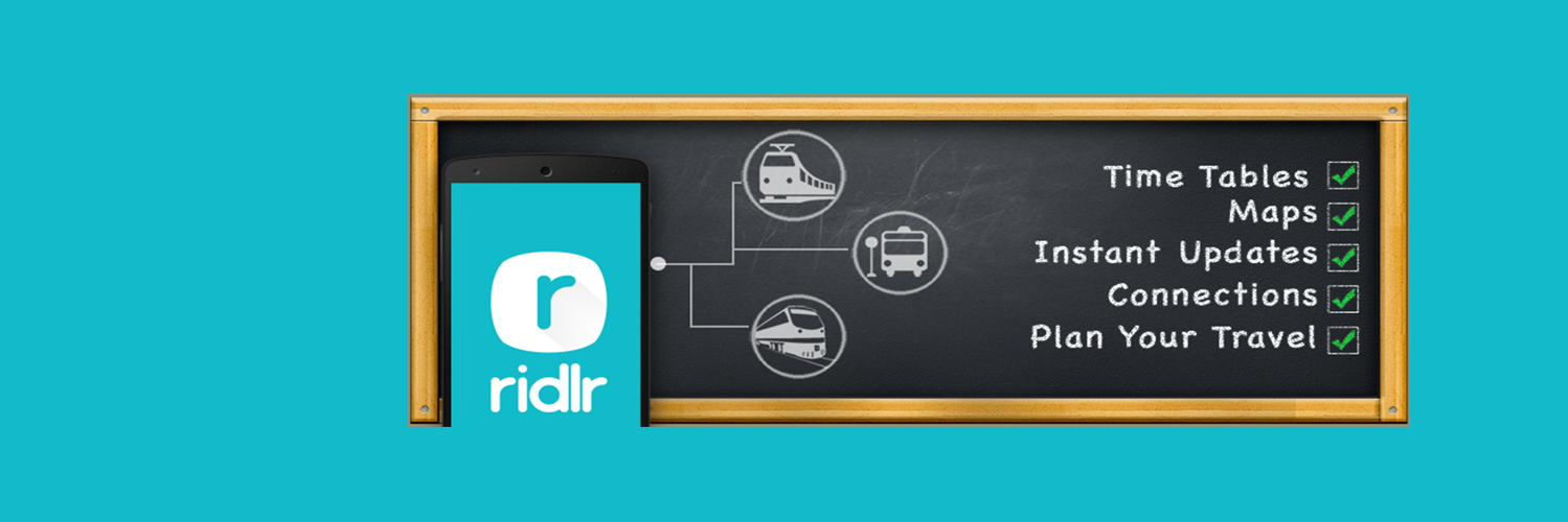 Ridlr App banner