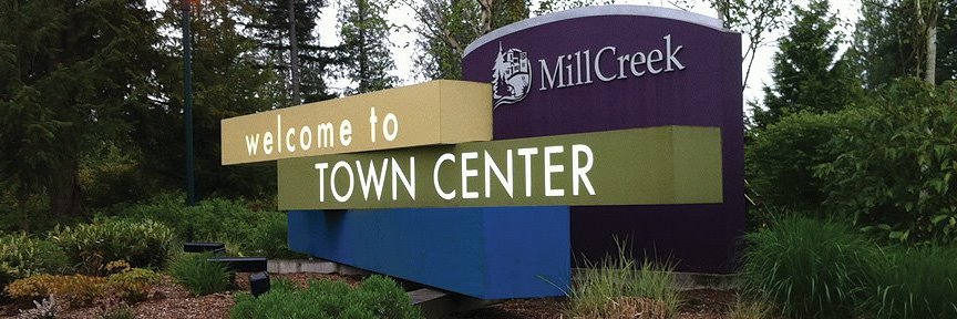 Mill Creek Town Center banner