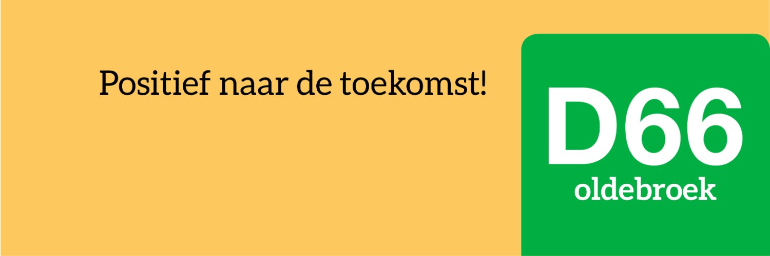 D66 Oldebroek banner