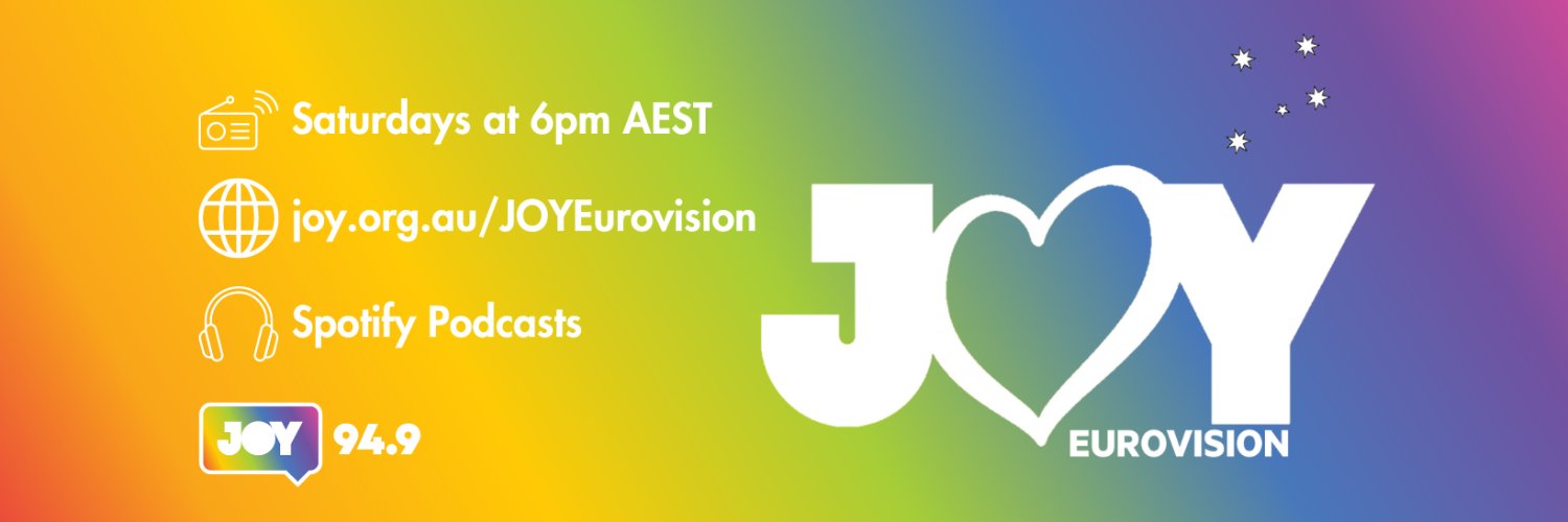 #JOYEurovision 🇦🇺🏳️‍🌈 banner