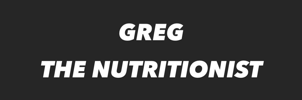 Greg The nutritionist banner