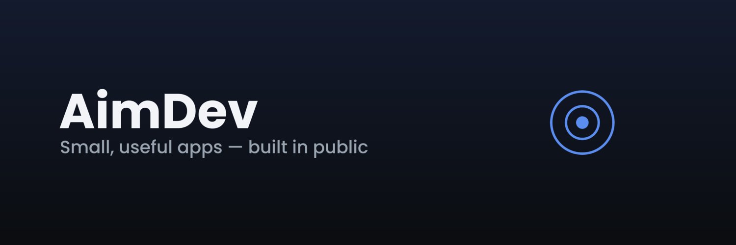 aimdevstudio's profile banner image