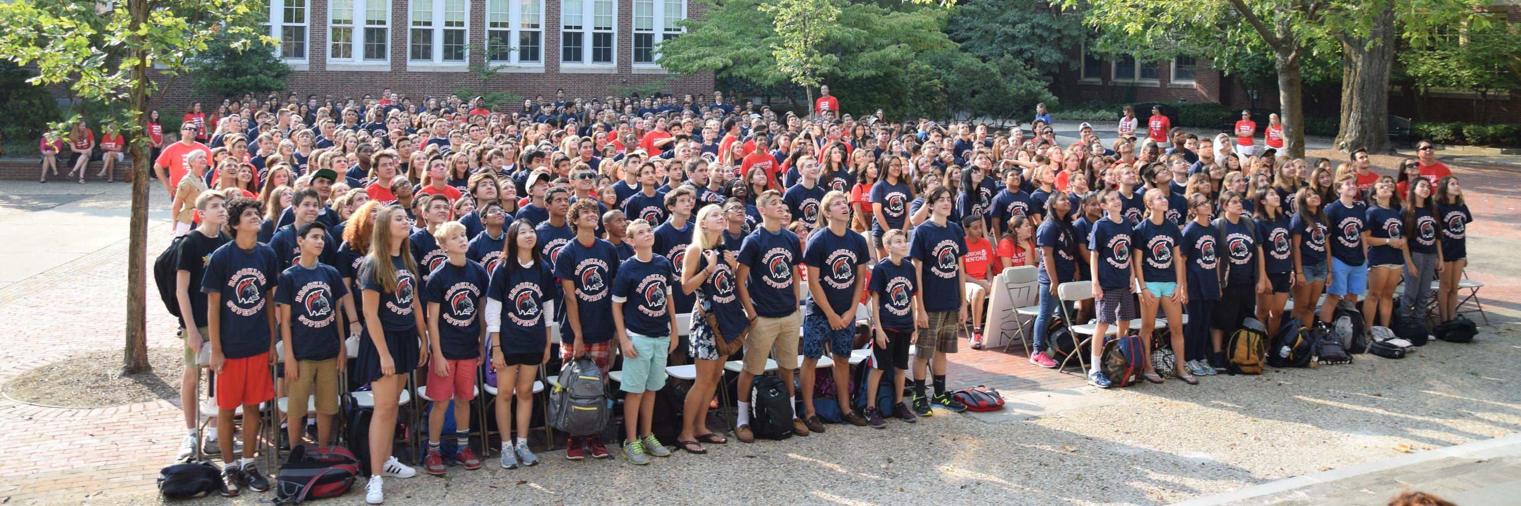Brookline High School banner