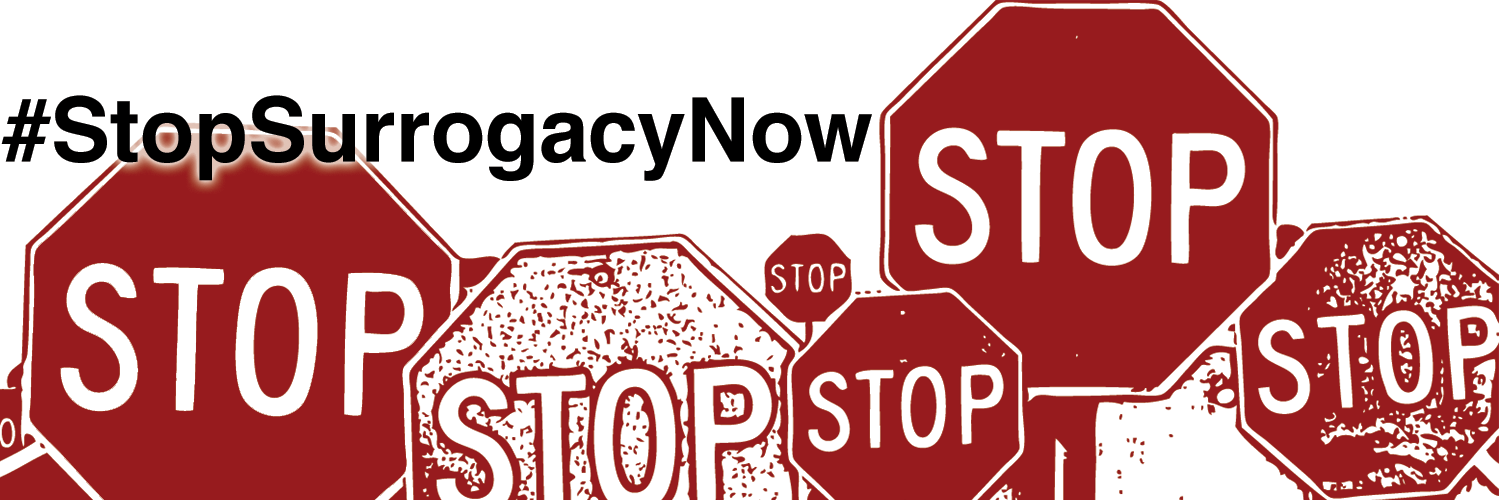 Stop Surrogacy Now banner