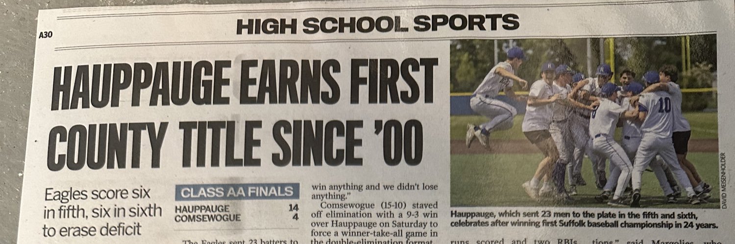 Hauppauge Baseball banner