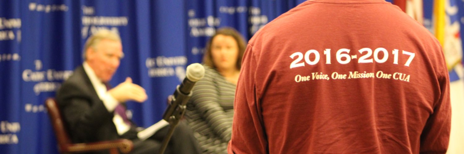 Catholic University SGA banner