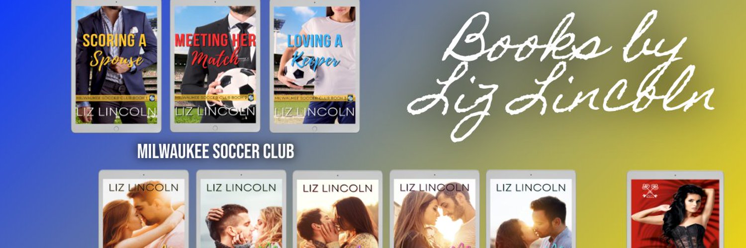 Liz Lincoln, get On the Line free for 🏈 romance Profile Banner