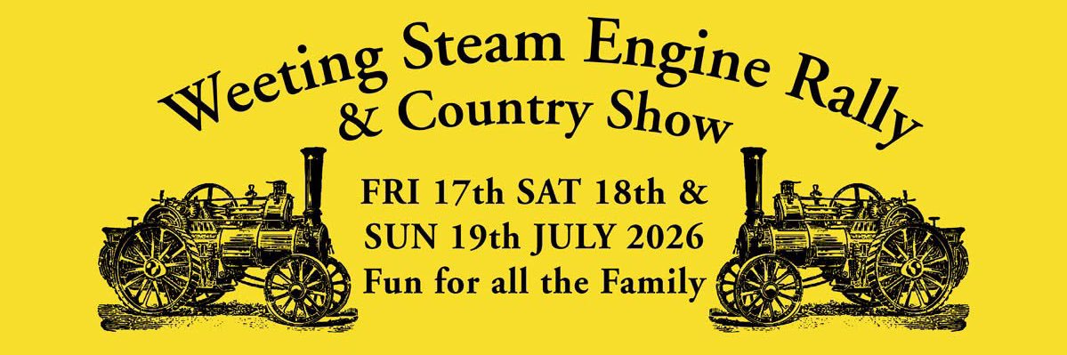 Weeting Steam Rally banner
