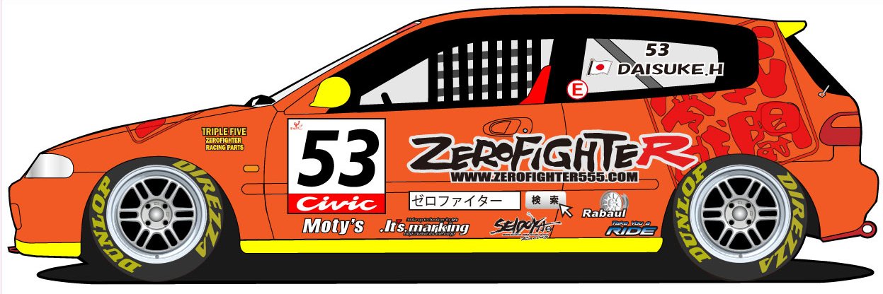 ゼロファイターオートカスタム5/16セントラルサーキットRd.2ホンダワンメイクチャンピオンカップ banner