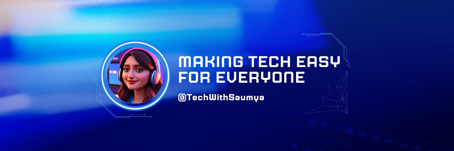 TechWithSaumya's profile banner image