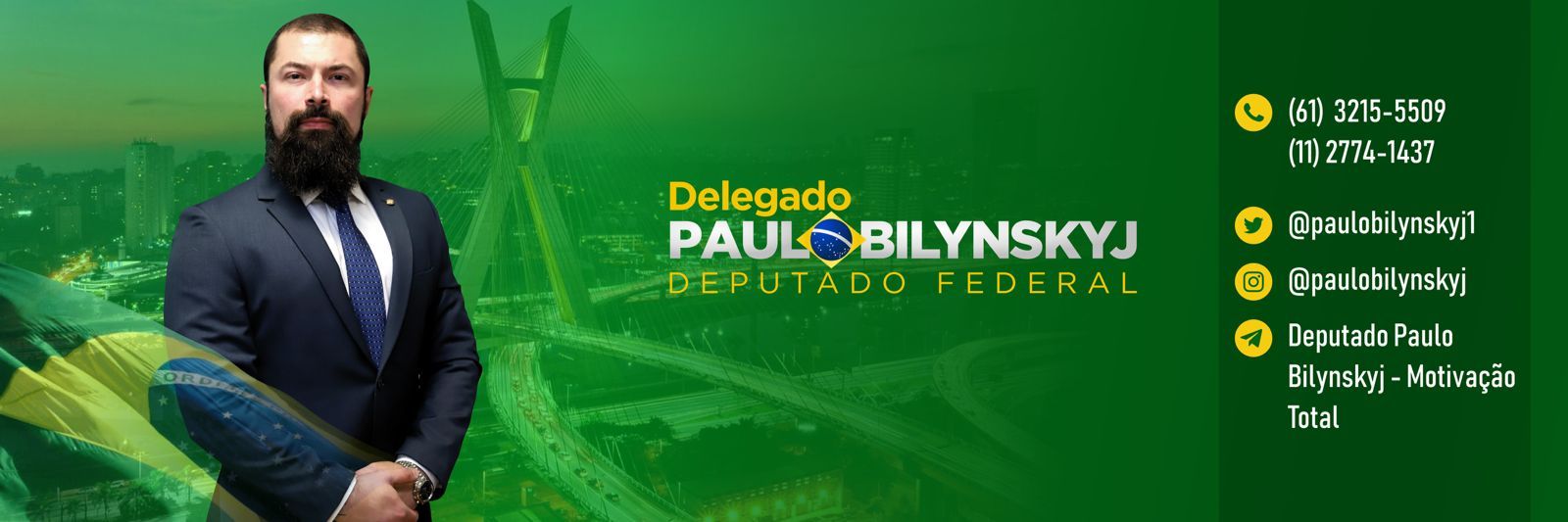 Delegado Paulo Bilynskyj's banner