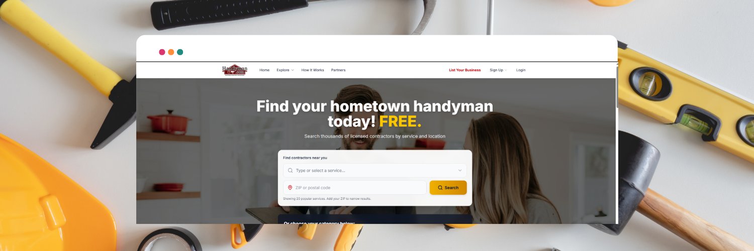 handyman's profile banner image