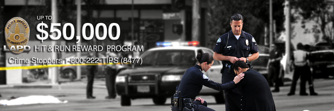 LAPD Hit&Run Alert banner