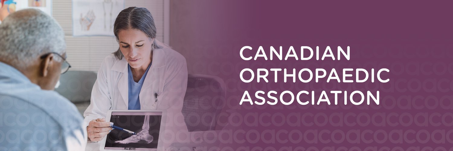 Canadian Orthopaedic Association's banner
