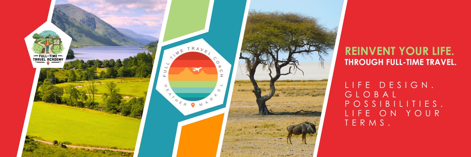 Heather Markel - Full Time Travel Lifestyle Coach banner