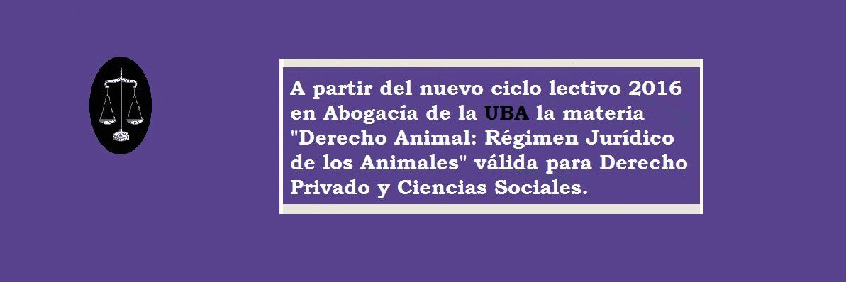 DerechoAnimalUBA banner