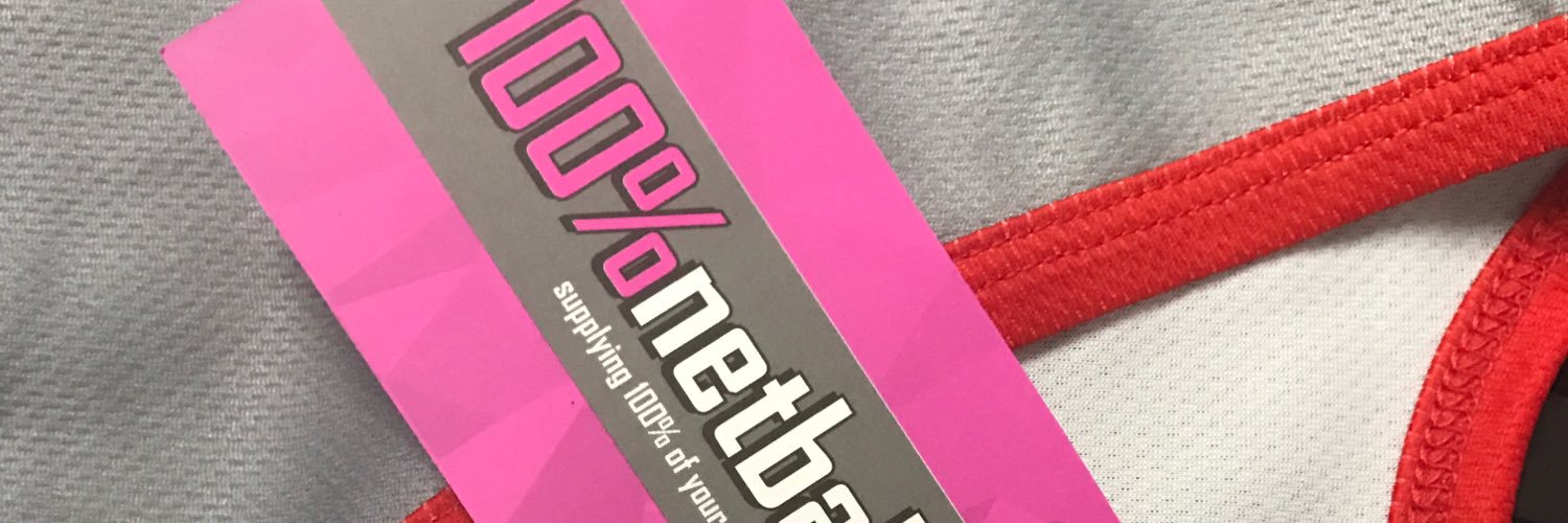 100% Netball banner