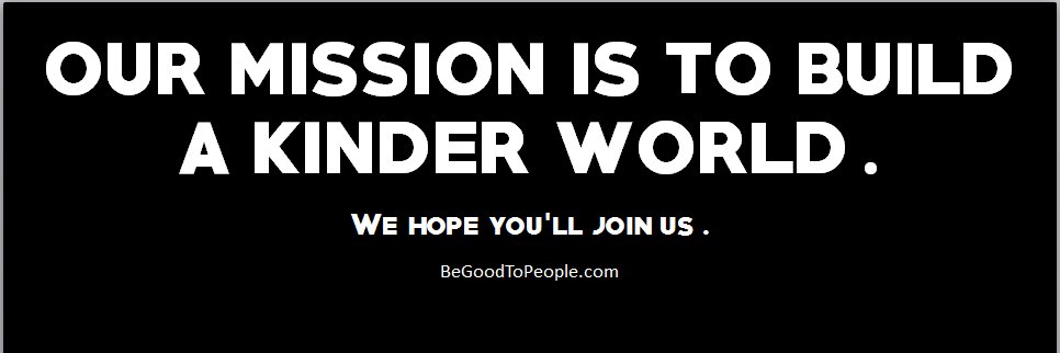begoodtopeople's profile banner image
