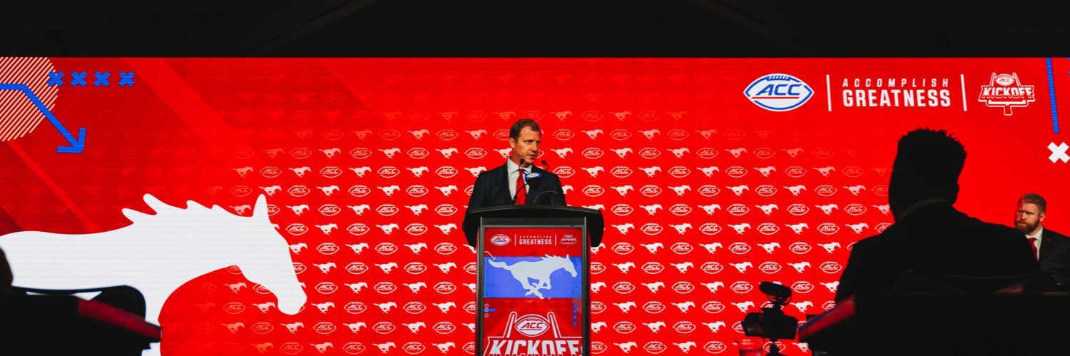 SMU Football's banner