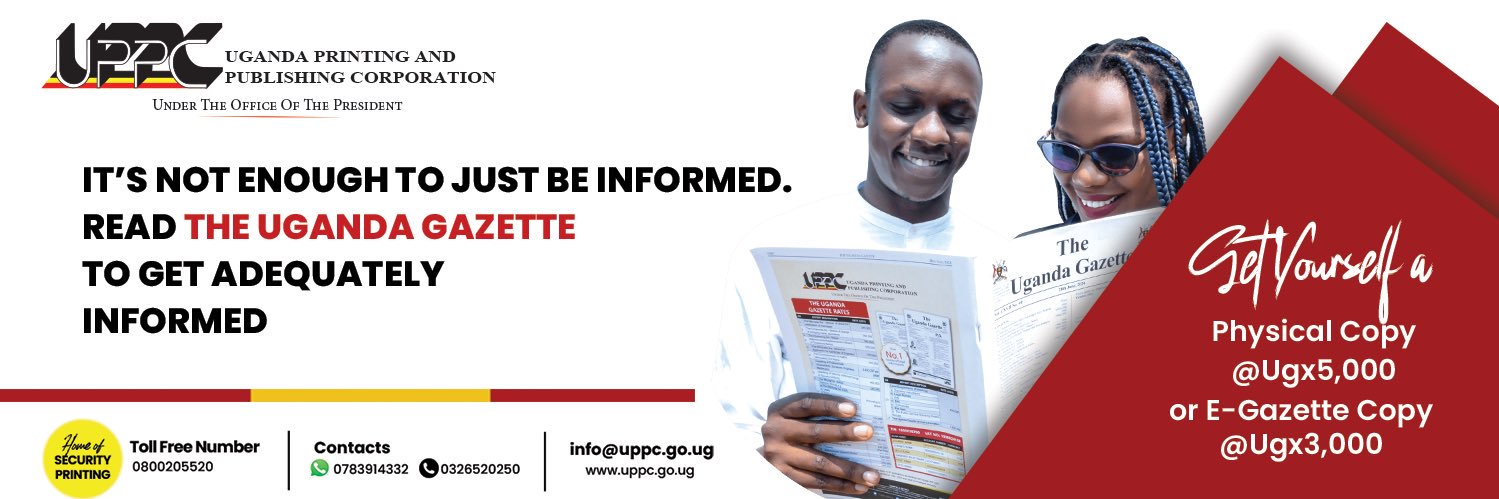 Uganda Printing and Publishing Corporation - UPPC's banner