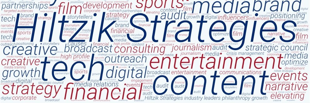 Hiltzik Strategies banner