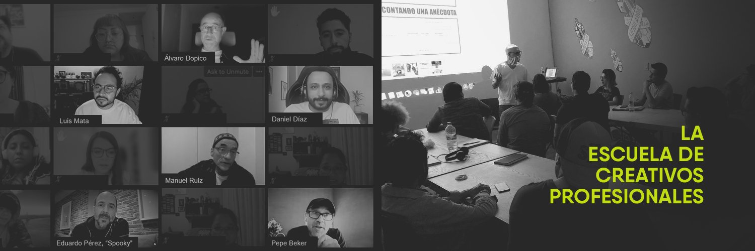 La escuela de creativos profesionales. banner