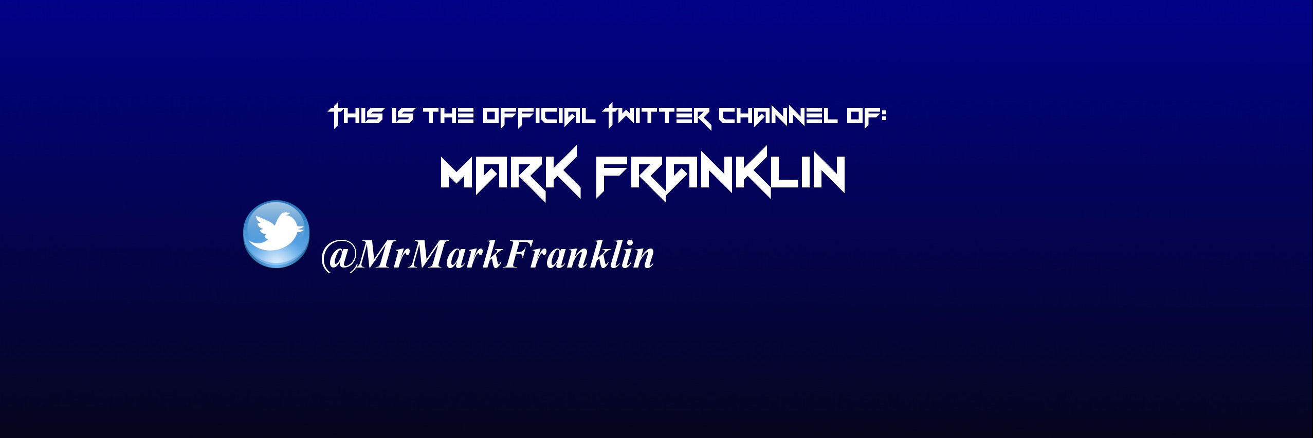 MrMarkFranklin's profile banner image