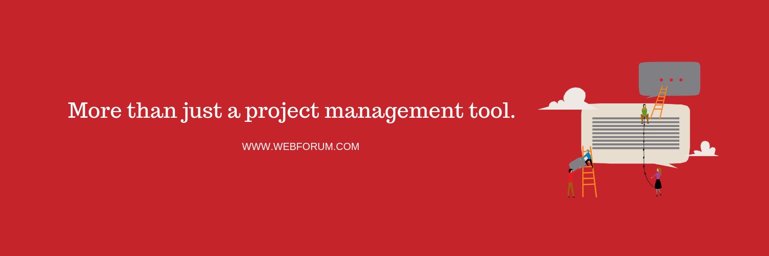 Webforum's profile banner image