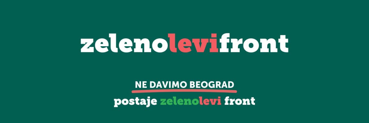 Zeleno-levi front's banner
