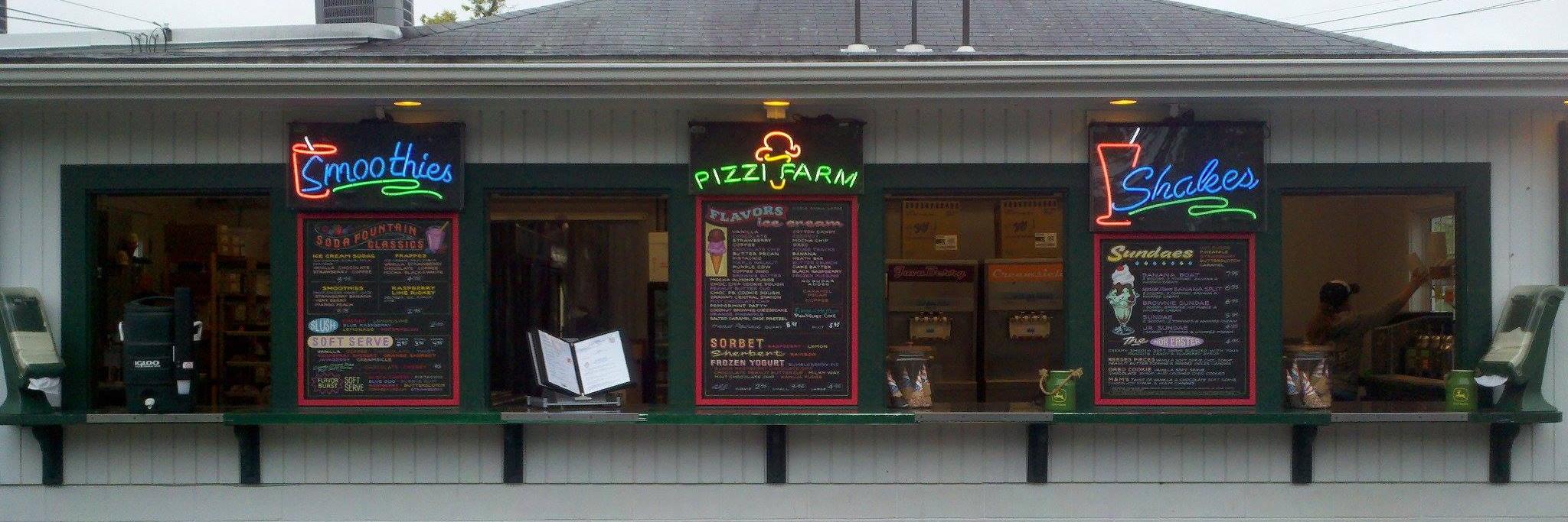 Pizzi Farm Ice Cream banner