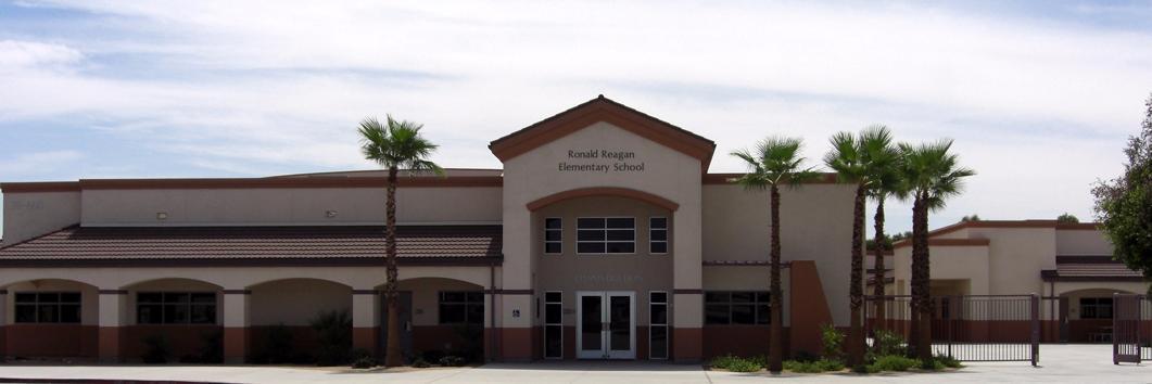 Reagan School banner