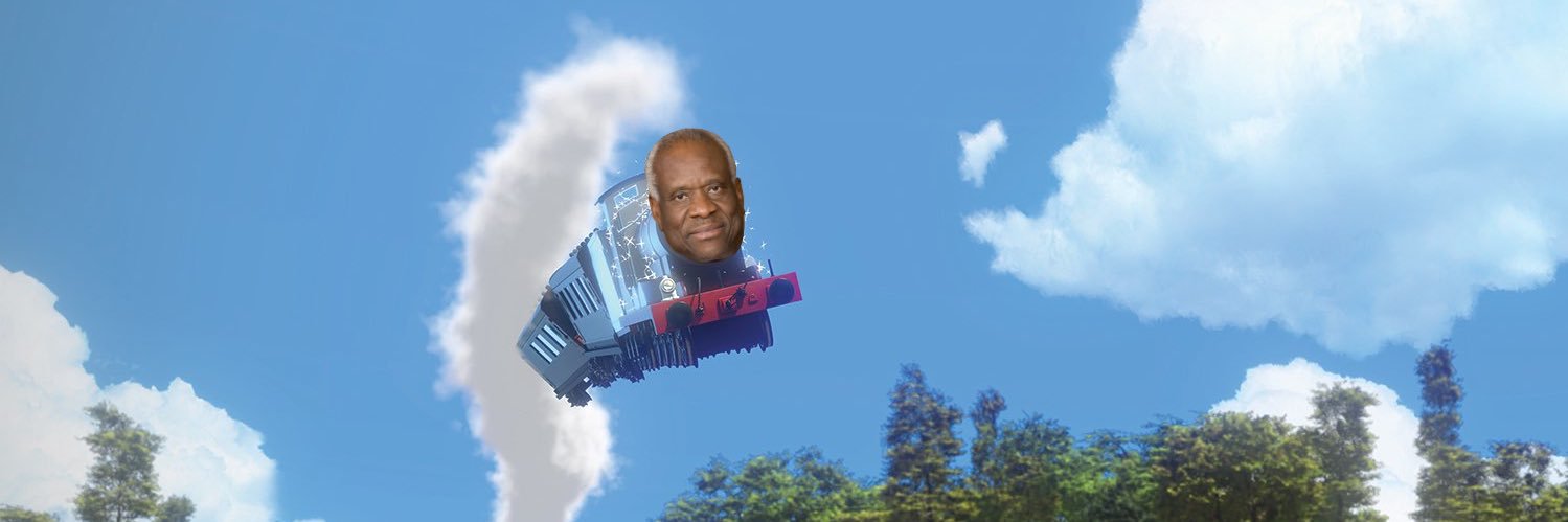 Clarence Thomas the Tank Engine banner