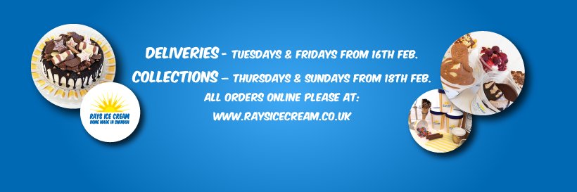 Rays Ice Cream banner