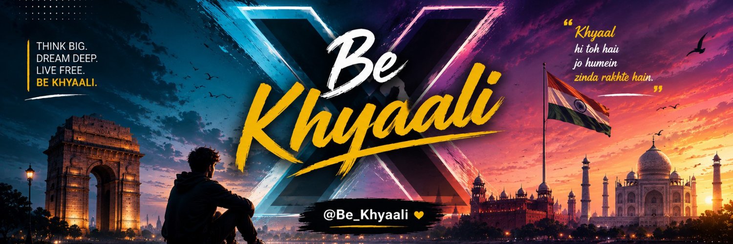 Be_Khyaali's profile banner image
